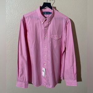 Vintage Ralph Lauren Pink Checkered Button Down Shirt